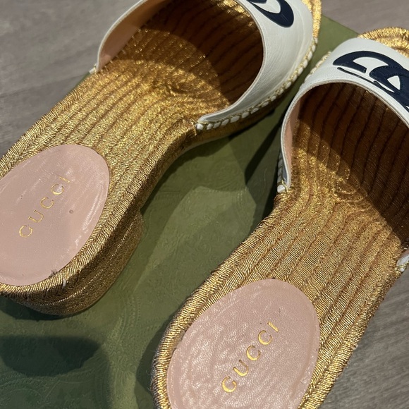 Authentic GG Gucci sandals size 37.5 - Picture 10 of 10